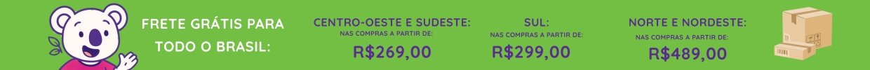 Frete Gratis para todo o Brasil