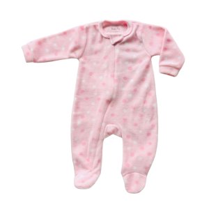 Macacão Soft Happy Hug Tam: RN ao G-Poa Rosa